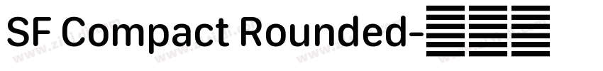 SF Compact Rounded字体转换